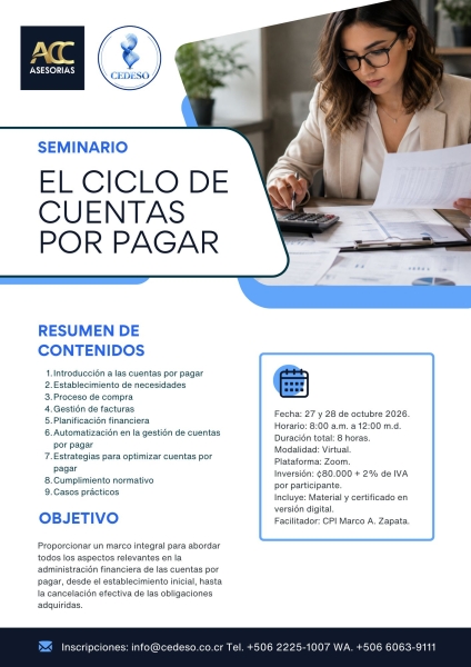 El ciclo de cuentas por pagar v5