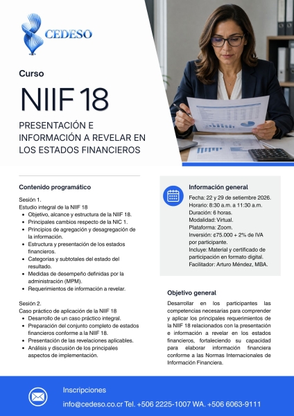NIIF 18
