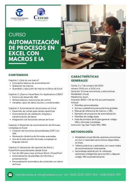 Automatizacion de Procesos en Excel con Macros e IA