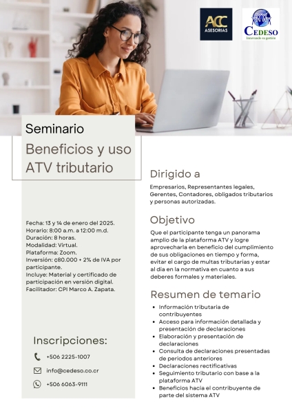 Beneficios y uso ATV tributario