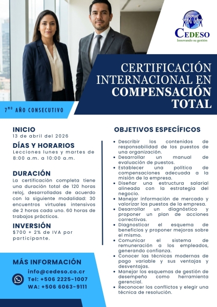 Certificacion Internacional en Compensacion Total 2026