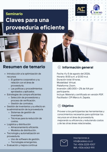 Claves para una proveeduria eficiente v3