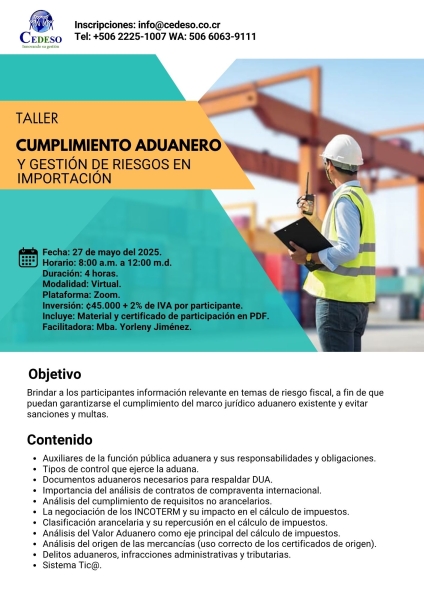 Cumplimiento aduanero y gestion de riesgos en importacion