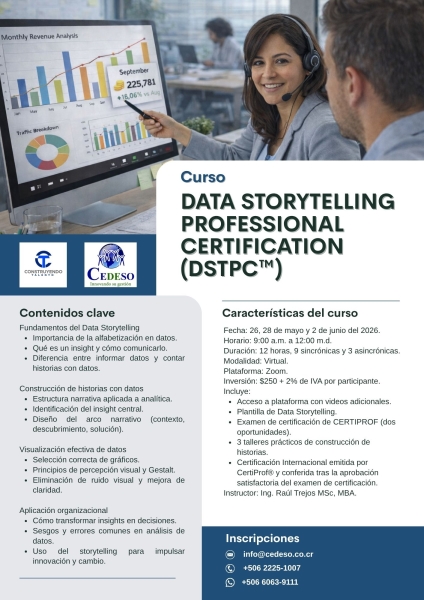Data Storytelling Professional Certification DSTPCTM v1