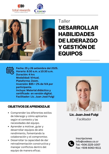 Desarrollar habilidades de liderazgo y gestion de equipos