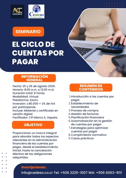 El ciclo de cuentas por pagar V2