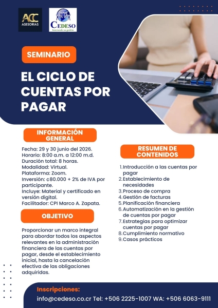 El ciclo de cuentas por pagar v4