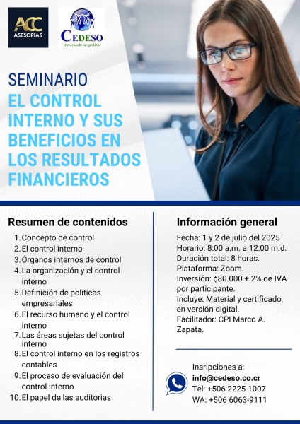 El control interno y sus beneficios en los resultados financieros - V1