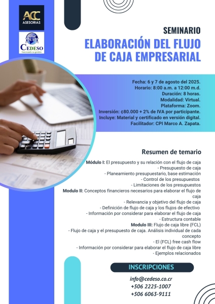 Elaboracion del flujo de caja empresarial - V2
