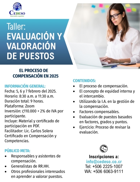 Evaluacion y valoracion de puestos