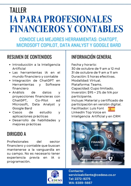 IA para profesionales financieros y contables 2
