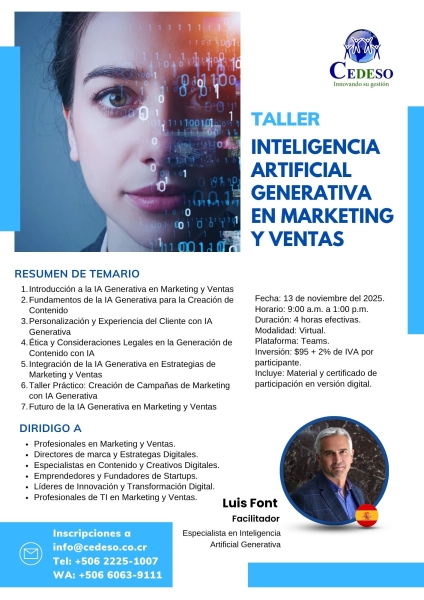 Inteligencia artificial generativa en Marketing y Ventas V1