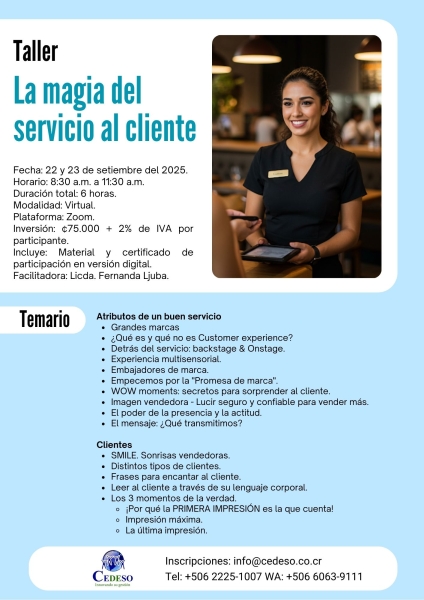 La magia del servicio al cliente - ago 2025