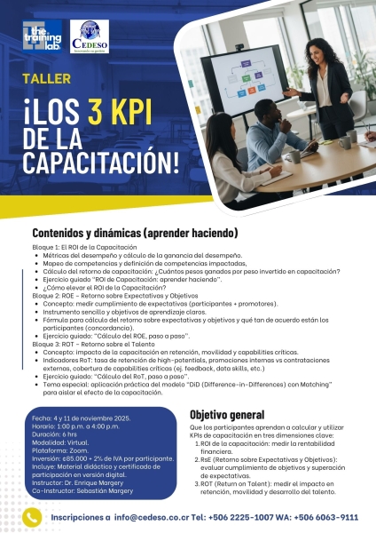Los 3 KPI de la capacitacion 1