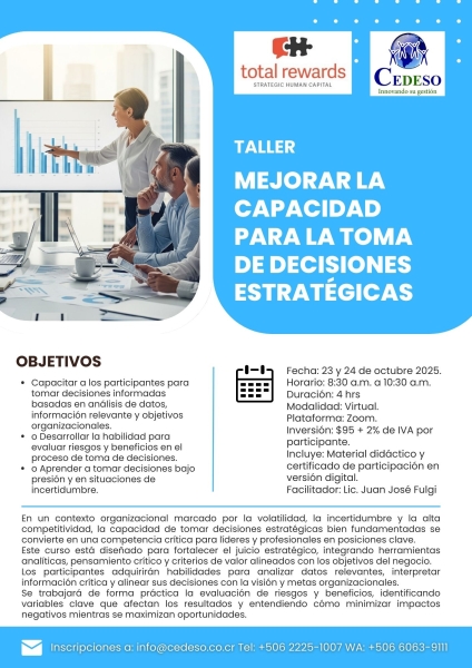 Mejorar la capacidad para la toma de decisiones estrategicas