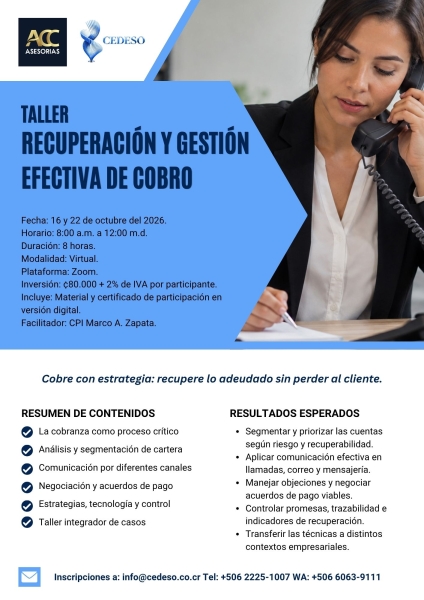 Recuperacion y gestion efectiva de cobro