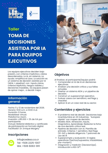 Toma de decisiones asistida por IA para equipos ejecutivos v2
